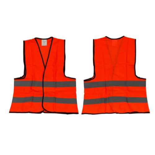 COD 357 - CHALECO REFLECTIVO OBRA NARANJA