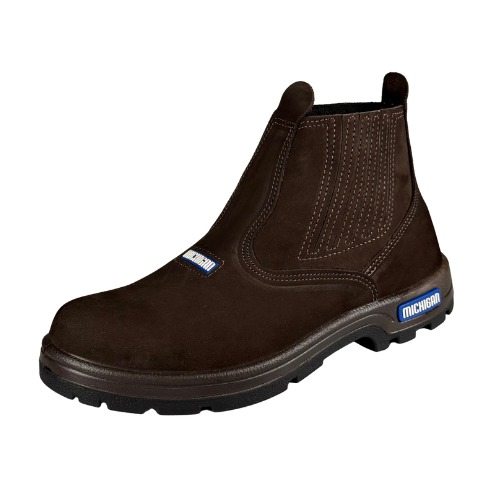 BVNCHO -  BOTIN MICHIGAN EN VAQUETA NOBUCK CHOCOLATE