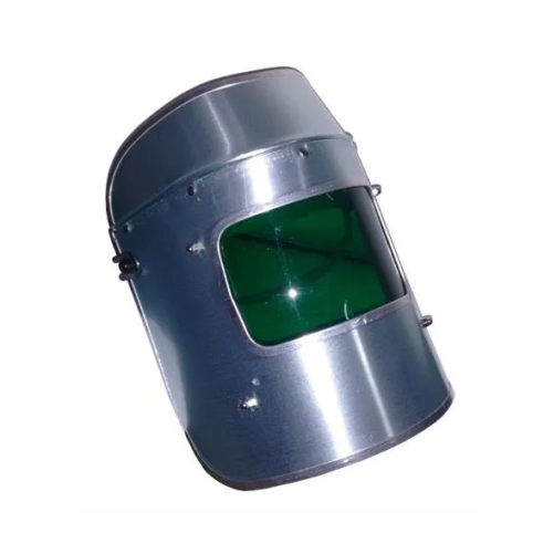 COD 7011 – CARETA ALUMINIO FORRADA VISOR VERDE P/ FUNDICION