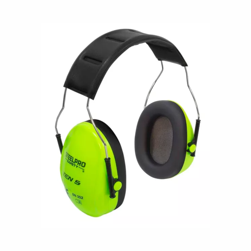 COD 251.851.300.383 – FONO STEELPRO ZEN 5 CINTILLO SNR 24DB VERDE FLUOR