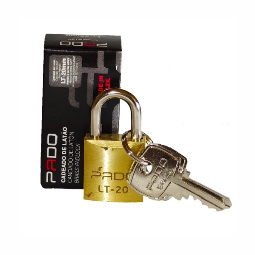 LT - CANDADO LATÓN MACIZO CON HASTE ACERO