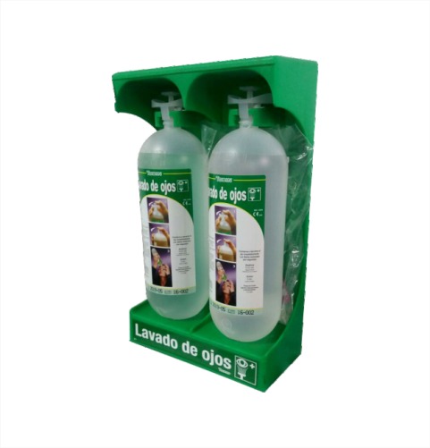 BOTELLA LAVA OJOS CON SOPORTE TOBIN